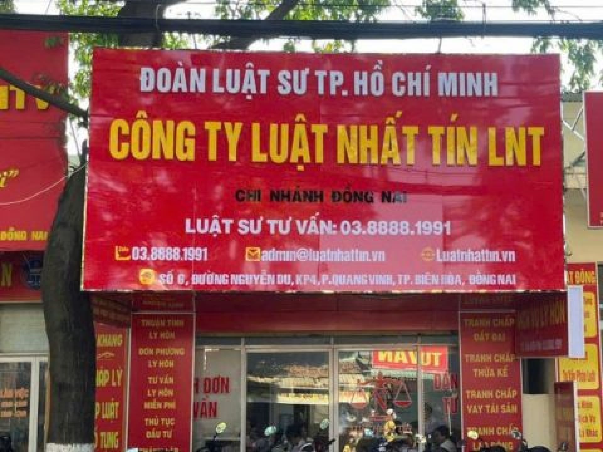 Văn phòng luật sư Công ty Luật TNHH Nhất Tín LNT chi nhánh thành phố Đồng Nai